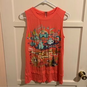 Disneyland California Adventure Coral Tank Top M